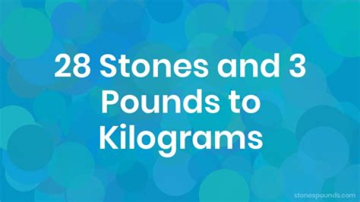 What is 28 stone in pounds? 28 stone in pounds