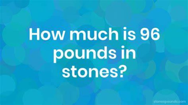 9.6 stone in pounds