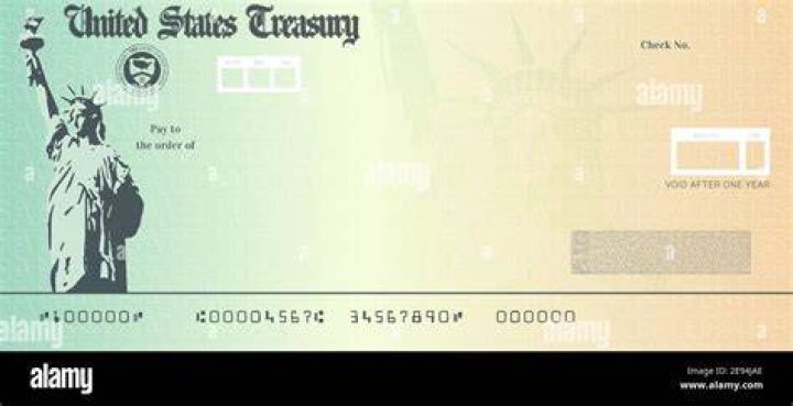 Social Security Check A blank U.S. Treasury check before it's run through a printer.