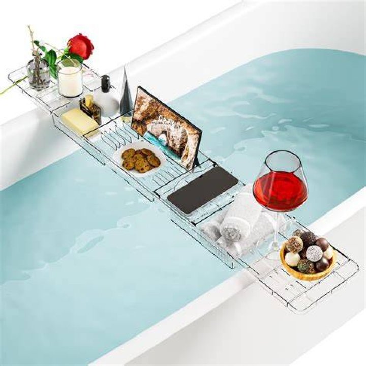 Acrylic Bathtub Caddy, Clear Bath shelf Acrylic Bathtub Caddy, Clear Bath shelf