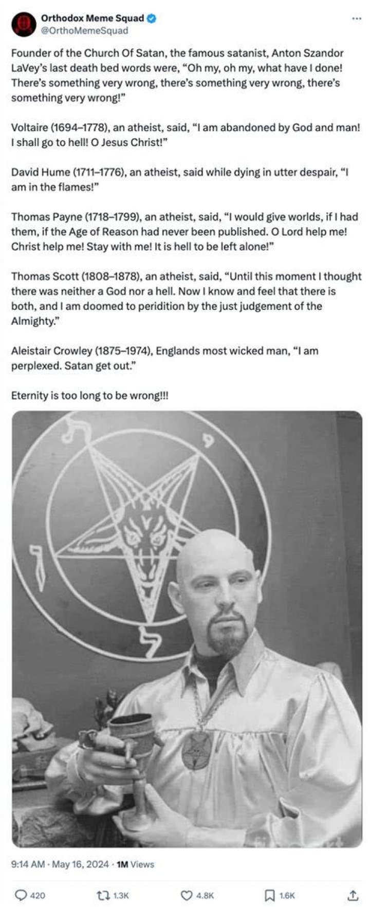 Anton Lavey Last Words, Biography, and Works Famous Satanist Anton