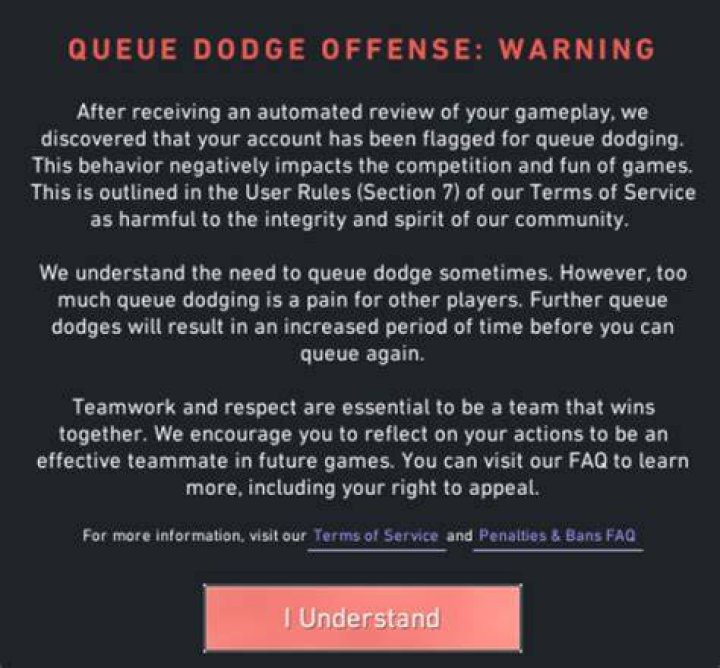 Behavioral Systems Update 2021 Fixes for Queue Dodging, AFk's and Intentional Feeding