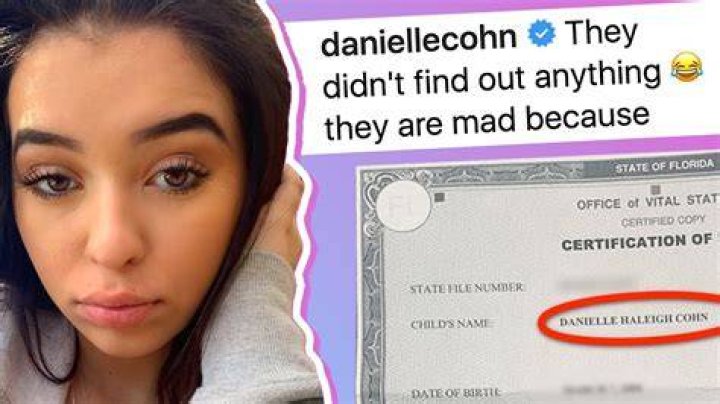 Birth Certificate Danielle Cohn Know Your Meme