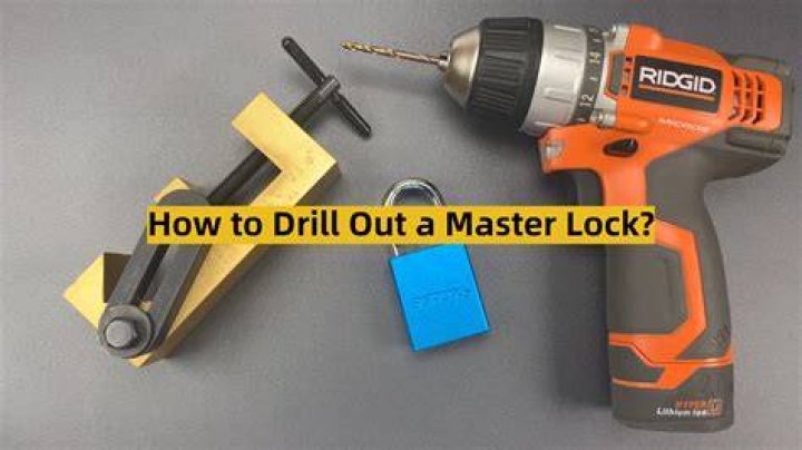 Can I drill out a tool box lock?