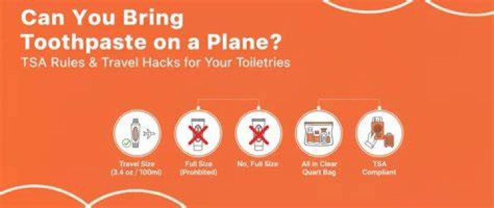 Can you take toothpaste on a plane?