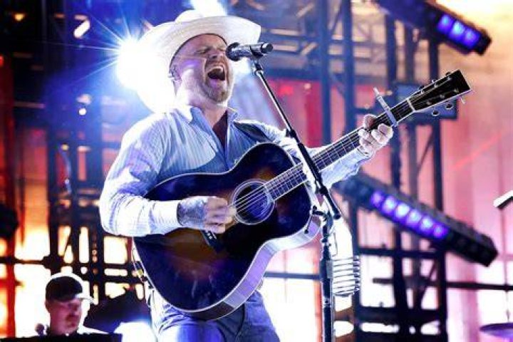 Cody Johnson performing on stage