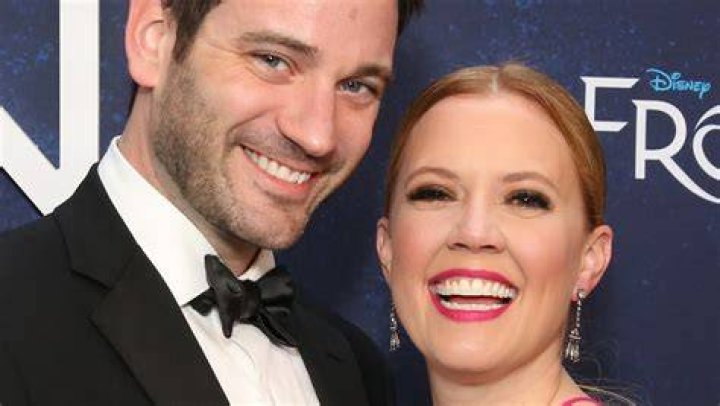 Colin Donnell and Patti Murin at the opening of the Disney musical 'Frozen'