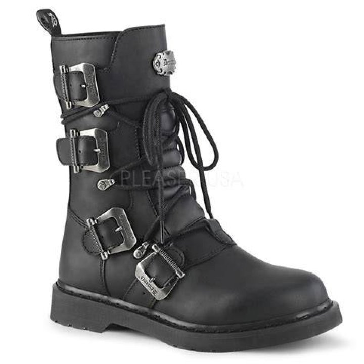 Combat Boots with Punk Details Combat Boots with Punk Details