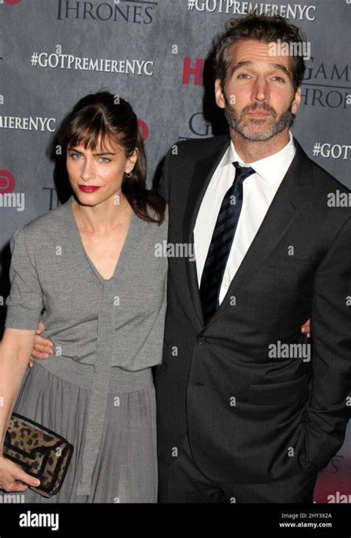 David Benioff and Amanda Peet