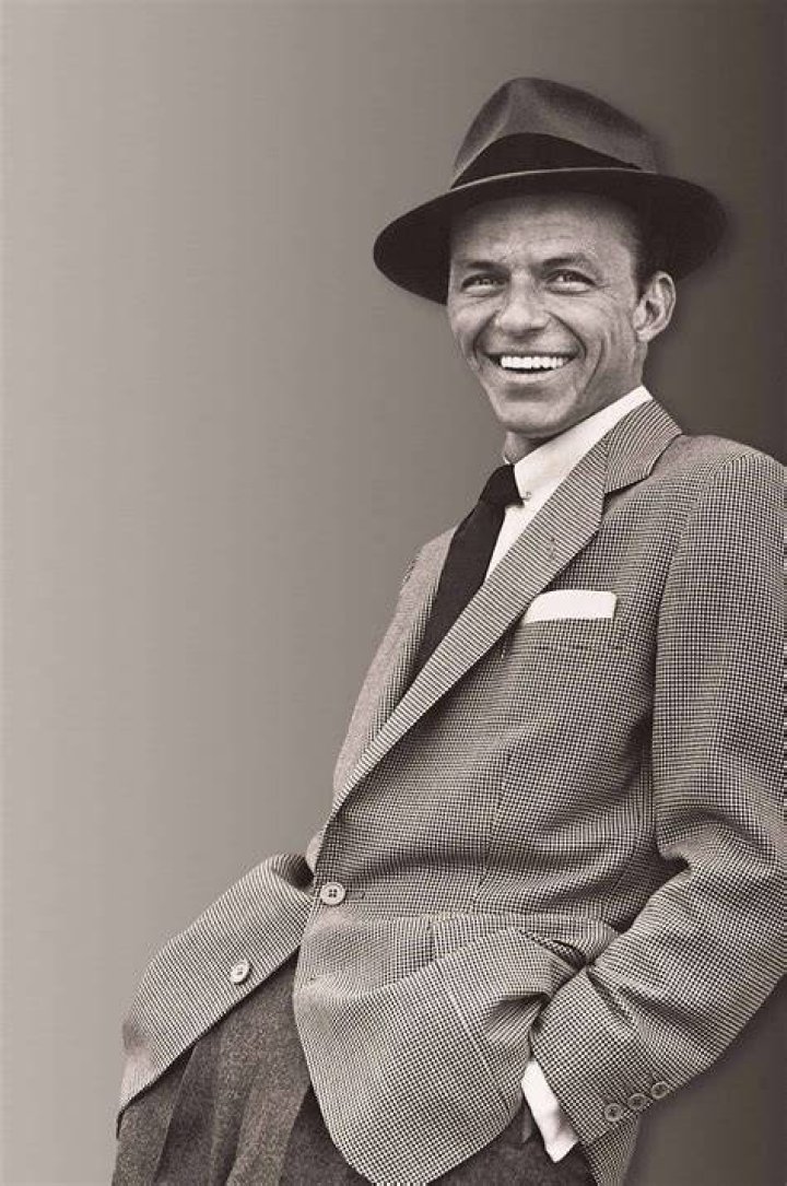 Frank Sinatra wearing a collar
