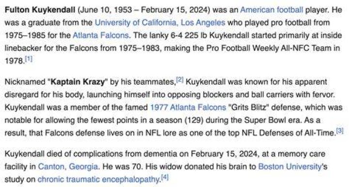 Fulton Kuykendall cause of death