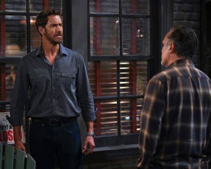 General Hospital speculation focuses on Carly, pictured here in a white jacket and black pants, and Sonny, pictured here in a black suit