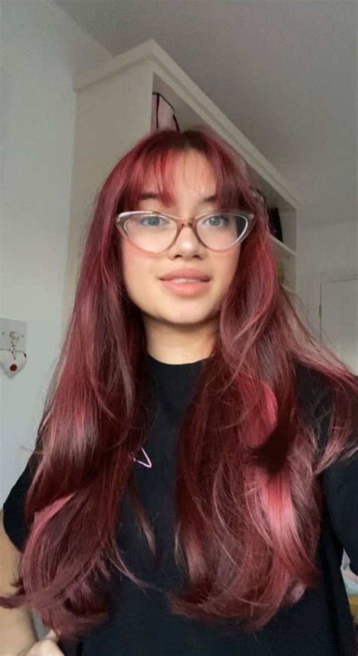 Hairstyle, Textile, Bangs, Red hair, Jewellery, Electric blue, Wig, Hair coloring, Day dress, Makeover, Hairstyle, Textile, Bangs, Red hair, Jewellery, Electric blue, Wig, Hair coloring, Day dress, Makeover,
