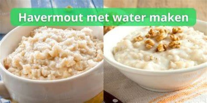 Hoe Maak Je Havermout Met Water?