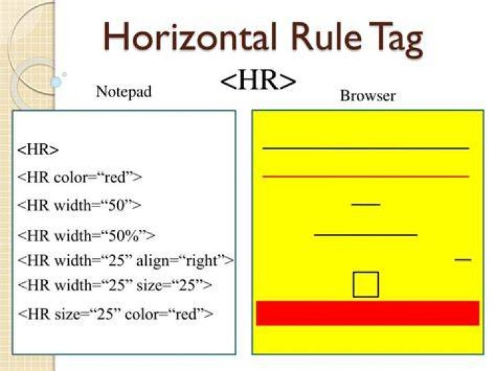 horizontal rule
