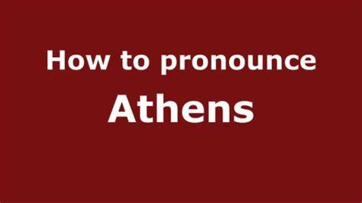 How do Greeks pronounce Athens?