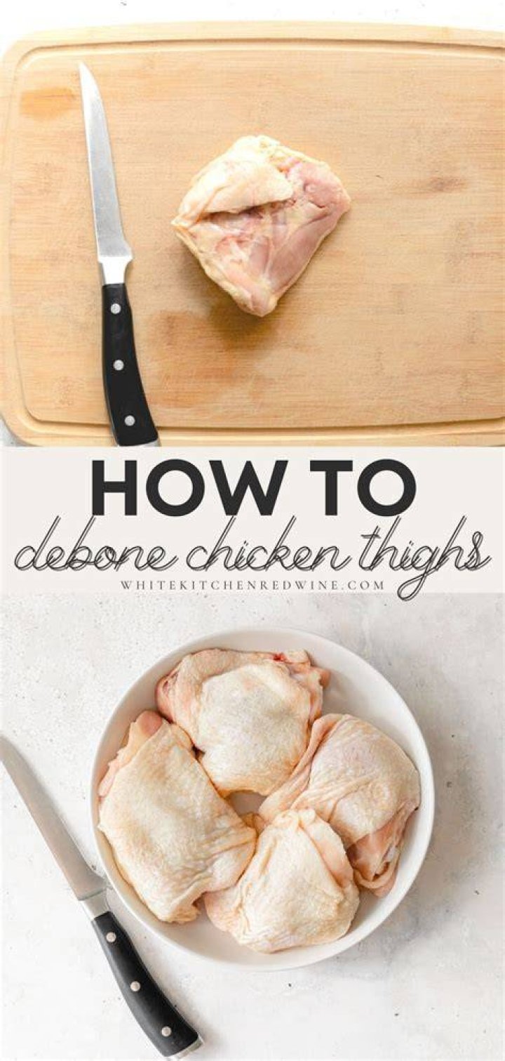 How Do I Debone A Chicken Thigh?