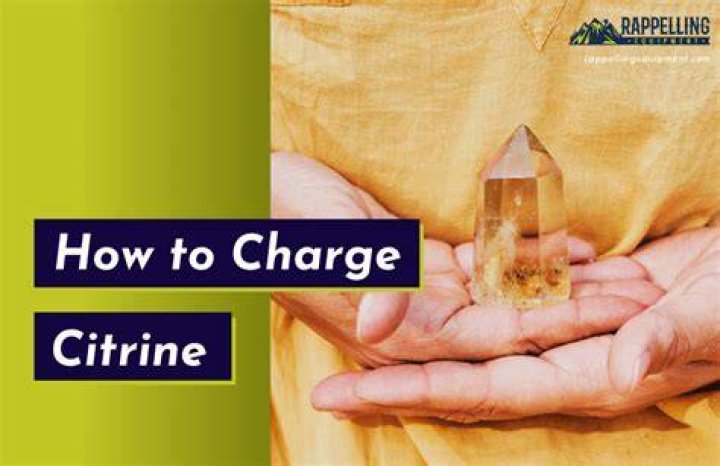 How do you charge citrine crystals?
