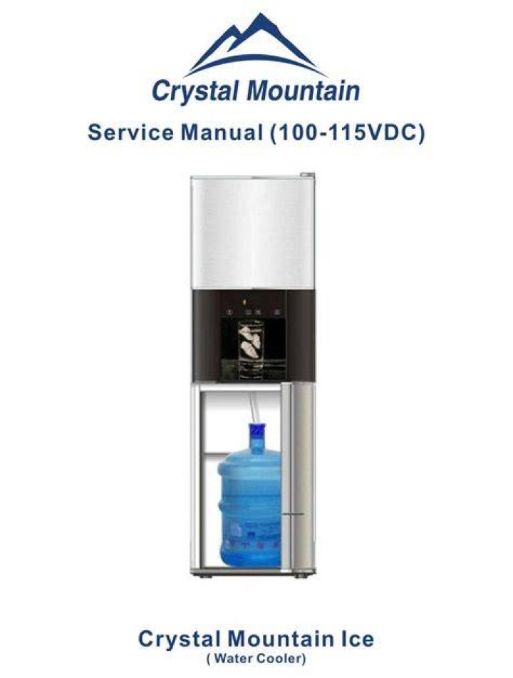 How do you clean a crystal mountain water cooler?