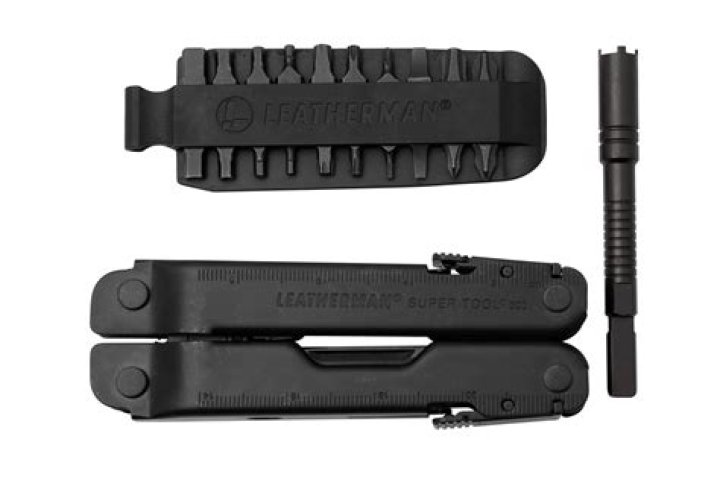 How do you close the blades on a Leatherman Super Tool?