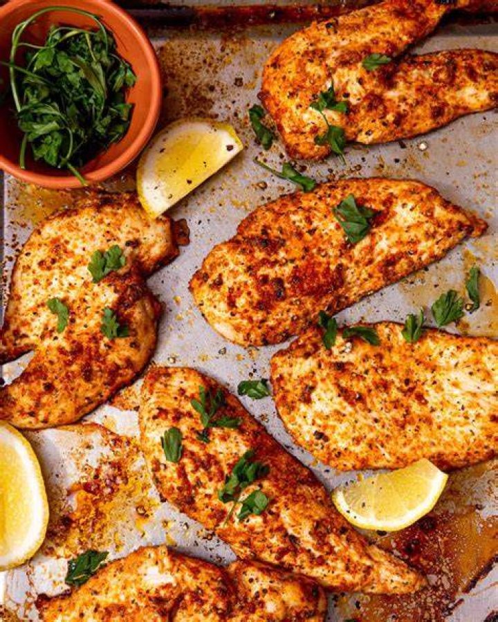 How Long To Bake Thin Chicken Breast Fillets That Are Marinade?