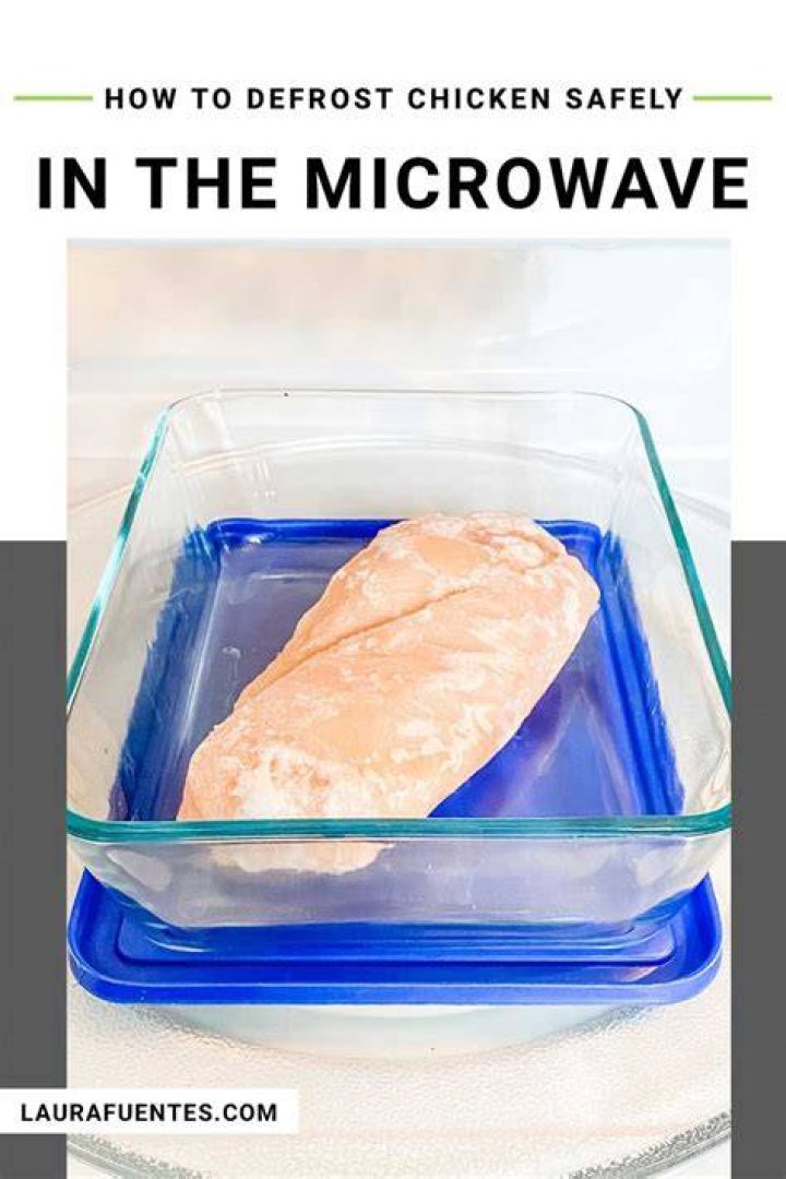 How Long To Defrost Chicken Breast In The Microwave?