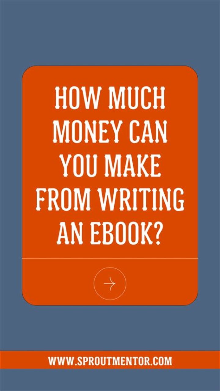 How much money can you make from writing an eBook?
