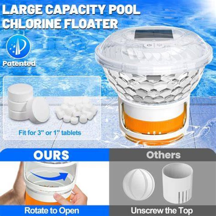 How open should chlorine floater be?