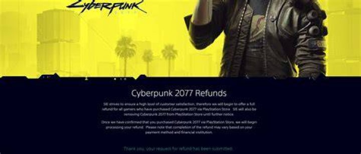 How To Get A Refund For Cyberpunk 2077 On PS4
