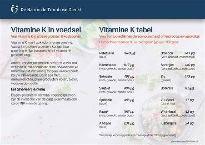 In Welke Producten Zit Vitamine K?