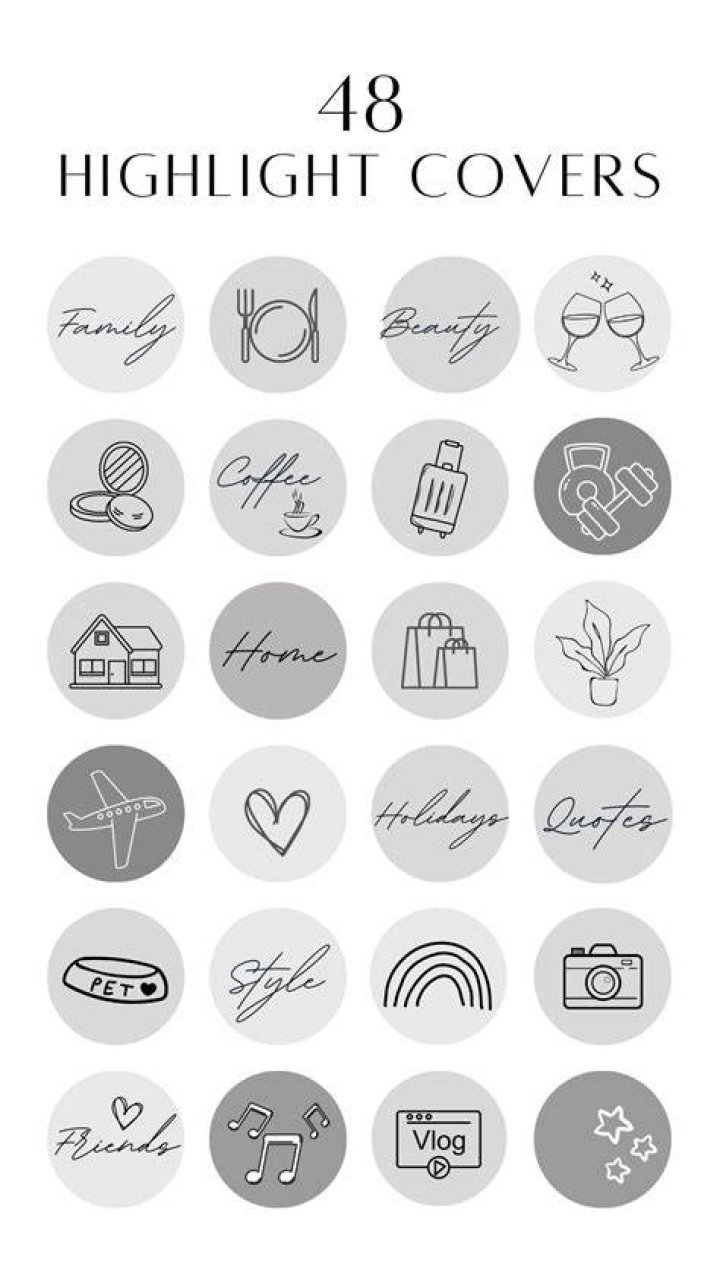 Instagram Story Highlight Covers for Influencers & Bloggers Social