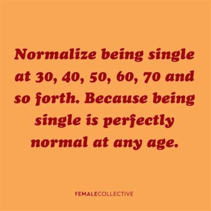 Is being single at 45 normal?