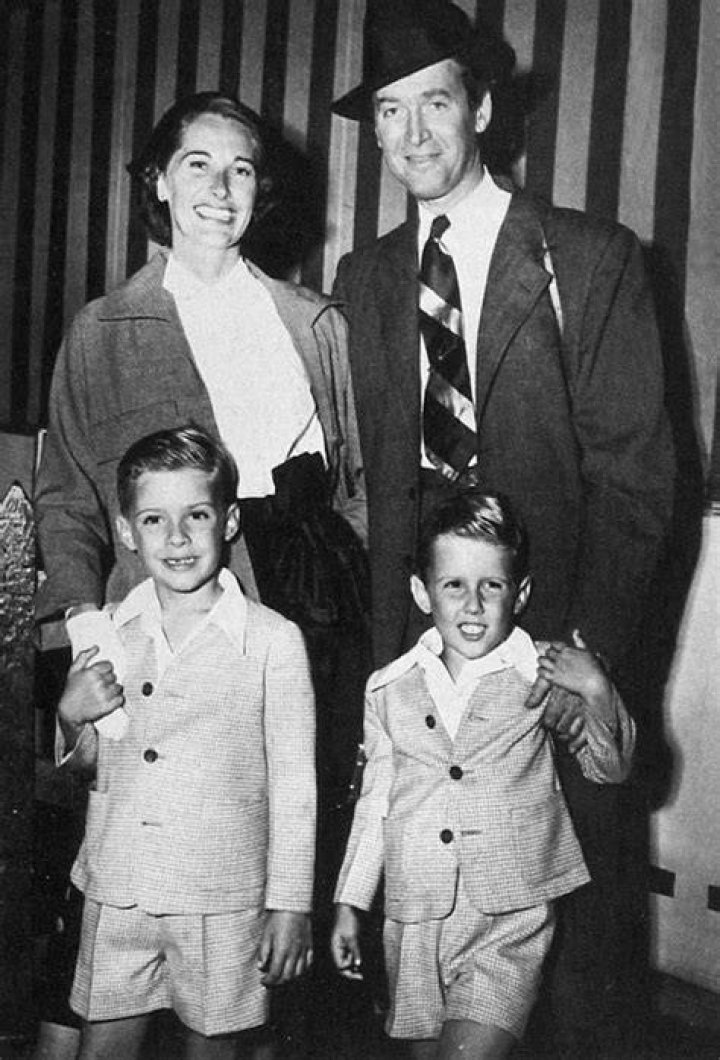 Jimmy Stewart with family, circa 1960 Celebrities then and now