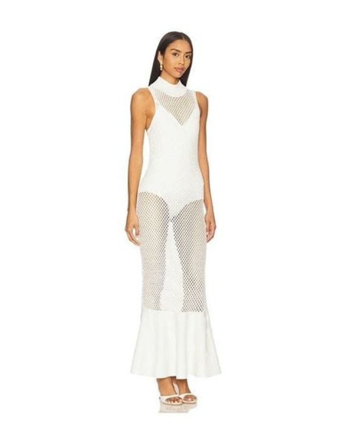 Jonathan Simkhai wedding dress inspiration Jonathan Simkhai sheer white dress thigh split