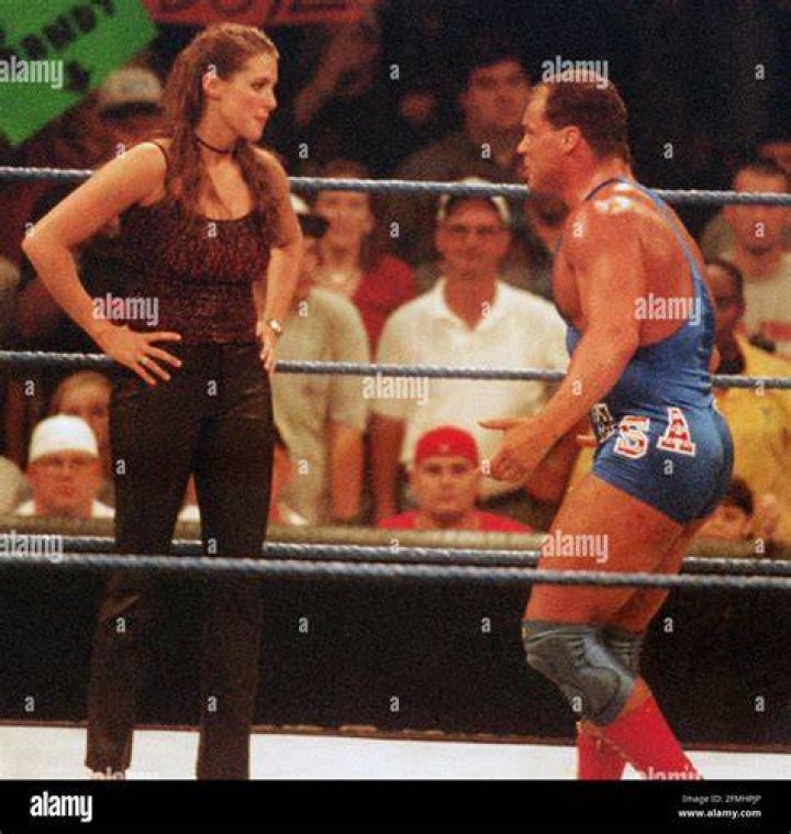 Kurt Angle, Stephanie McMahon & Triple H