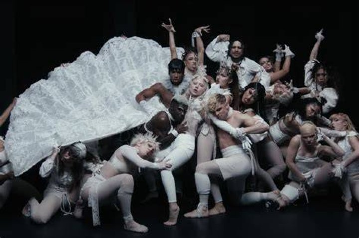 Lady Gaga and her dancers during the Grammy Awards