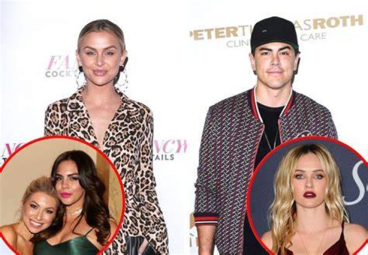 Lala Kent, Stassi Schroeder, Tom Sandoval, Kristen Doute, Ariana Madix, Lisa Vanderpump, Tom Schwartz, Katie Maloney-Schwartz, Scheana Shay, Jax Taylor, Brittany Cartwright, James Kennedy in 'Vanderpump Rules' Season 8 Cast Photo