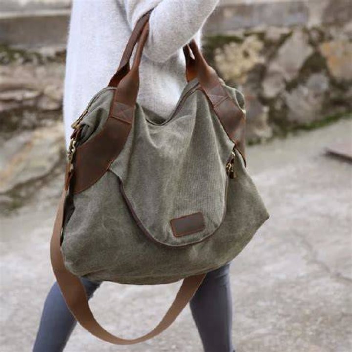 Large Size Canvas Shoulder Bag Large Size Canvas Shoulder Bag