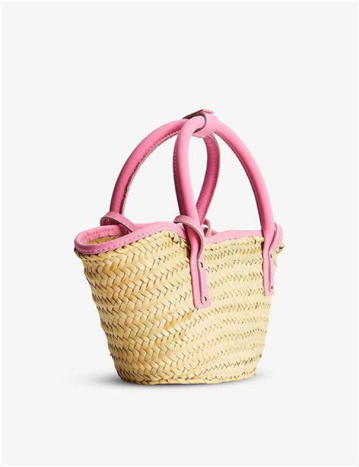 Le Panier Soleil Petite Woven Straw Tote Bag Le Panier Soleil Petite Woven Straw Tote Bag