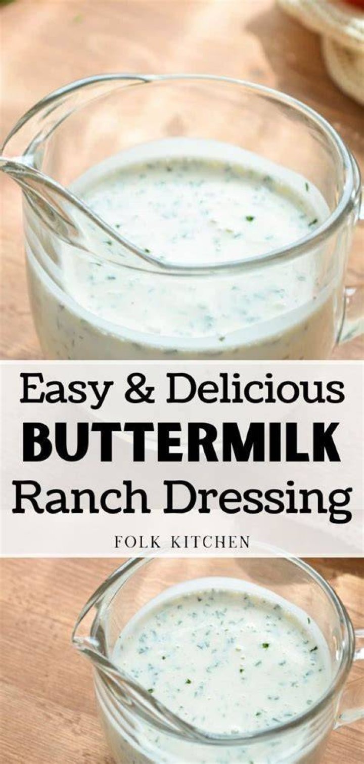 Make Your Own Buttermilk Ranch Dressing