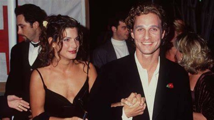 Matthew McConaughey and Usher; Sandra Oh and Shonda Rhimes; Eva Longoria and Kerry Washington pose together at the 2024 Vanity Fair Oscar Party