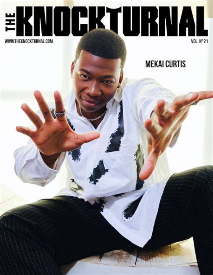 Mekai Curtis as Kanan Stark dressed in all black in 'Power Book III: Raising Kanan'