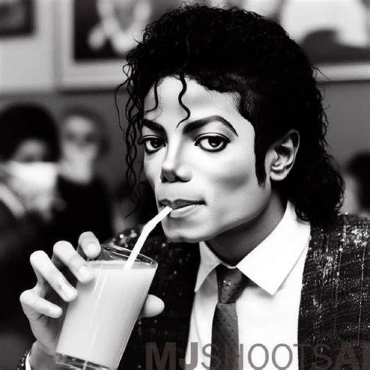 Michael Jackson in black-and-white