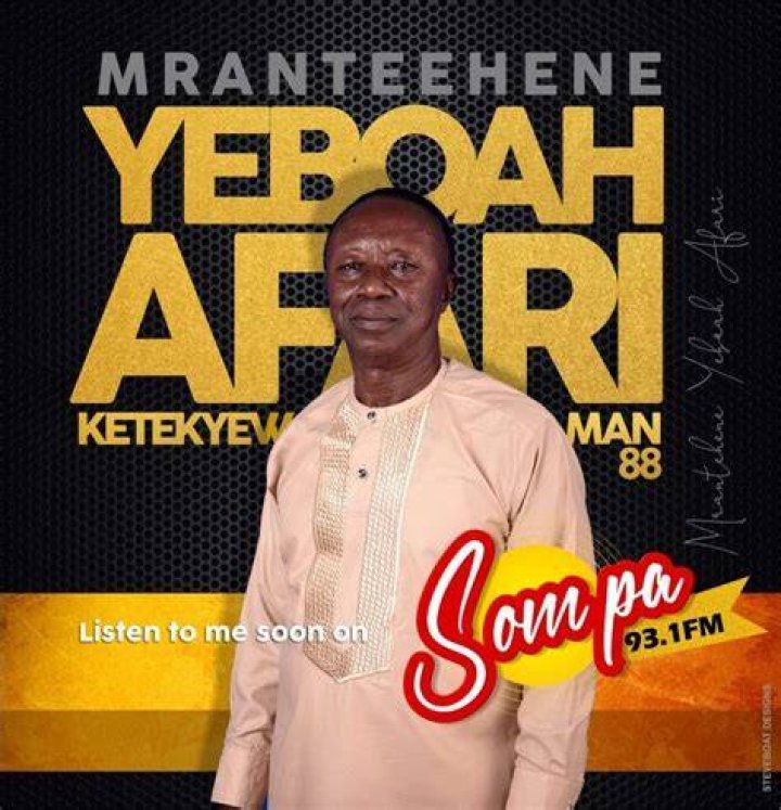 Mmrantiehene of Sompa FM is confirmed dead Mmrantiehene of Sompa FM is confirmed dead
