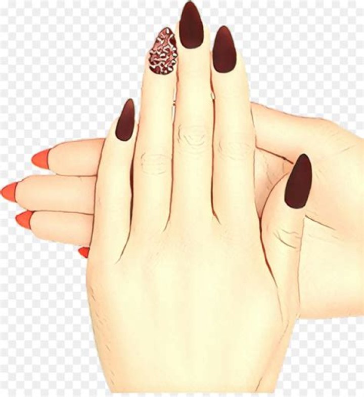 Nail, Finger, Manicure, Hand, Nail care, Nail polish, Skin, Cosmetics, Beige, Material property, 