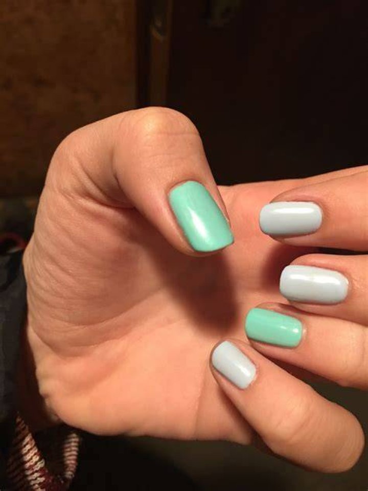 Nail, Nail polish, Finger, Nail care, Manicure, Cosmetics, Hand, Design, Material property, Peach, 