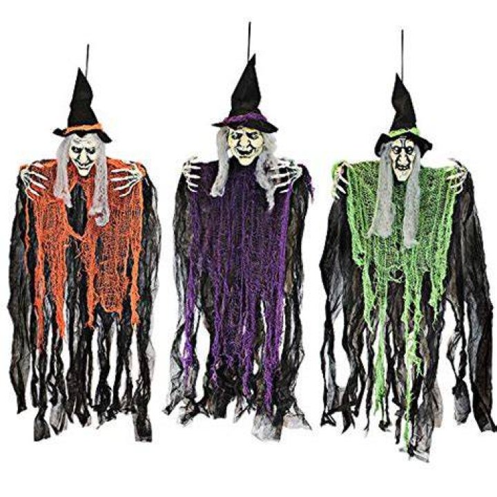 Pack de 3 Brujas Colgantes de 90 cm Pack de 3 Brujas Colgantes de 90 cm