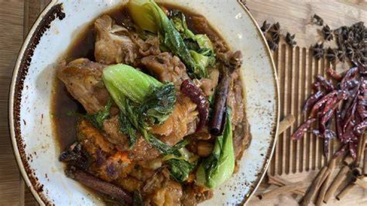 Red Roast Chicken & Baby Bok Choy Recipe