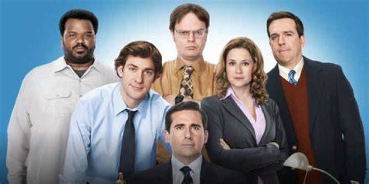 The Office cast pose in character for a Christmas episode