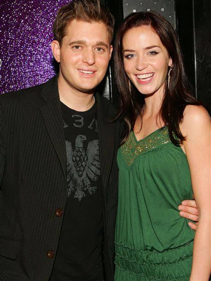 Then-couple Michael Buble and Emily Blunt attend a premiere together in 2006